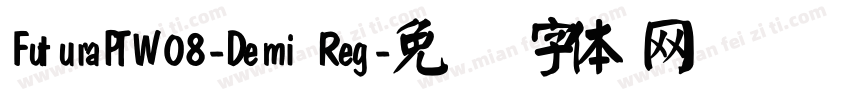 FuturaPTW08-Demi Reg字体转换